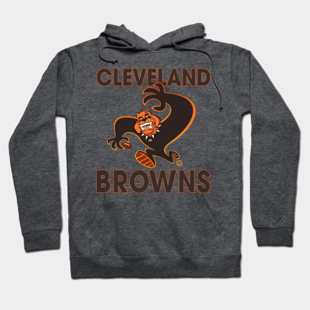 Cleveland Browns BullDawg Whoosh Running Hoodie by Goin Ape Studios